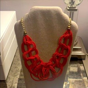 Adorable red chunky necklace